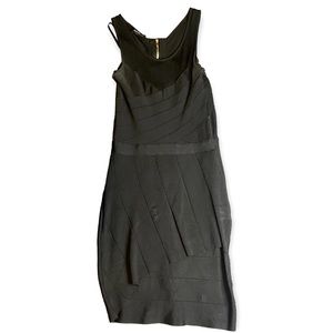 Bebe Black Fitted Dress